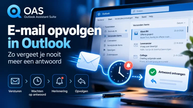 E-mail opvolgen in Outlook en wachten op antwoord