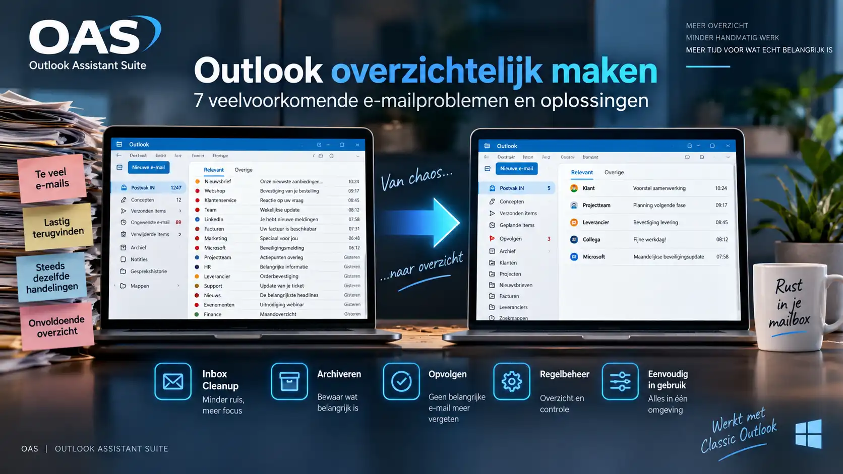 Outlook overzichtelijk maken met OAS – Outlook Assistant Suite